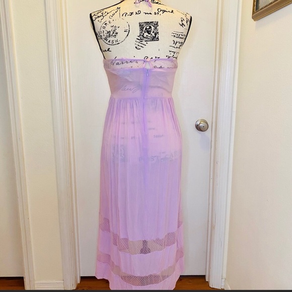 Mint Sheer Summer Dress - Picture 4 of 6